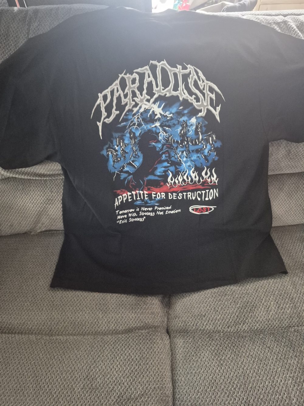 Mens Black Paradise Lost T-Shirt